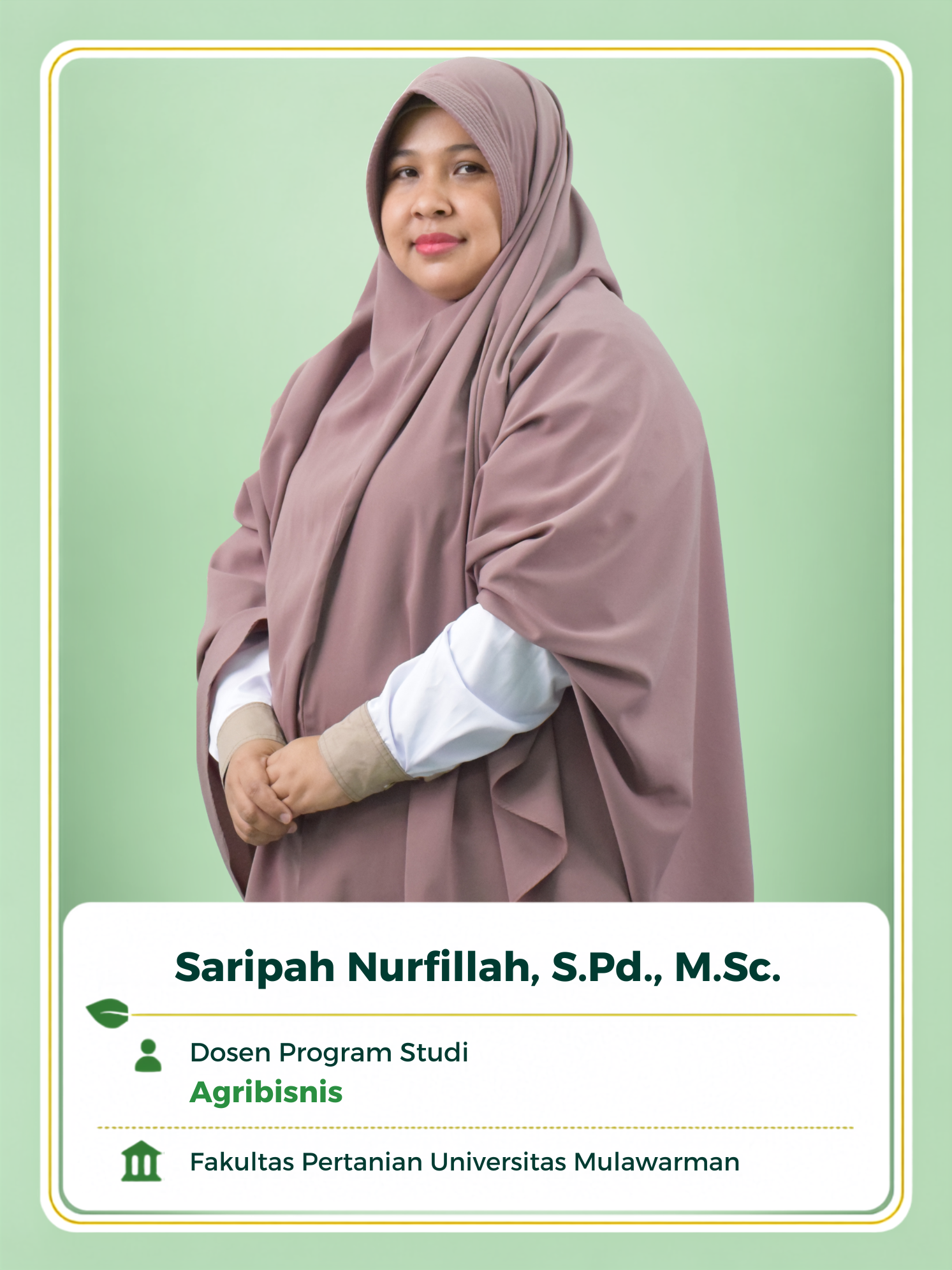 Foto dosen Program Studi Agribisnis