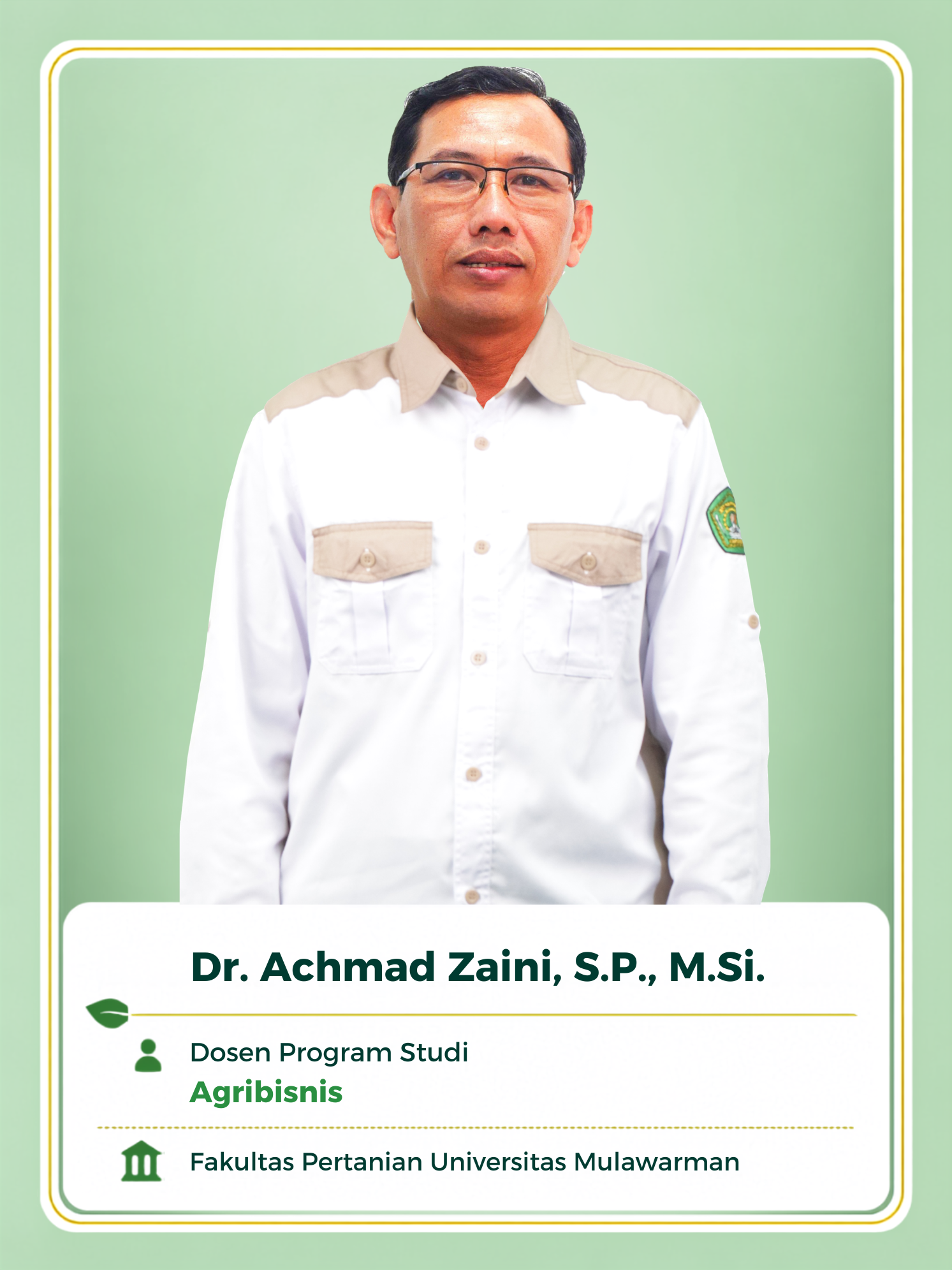 Foto dosen Program Studi Agribisnis